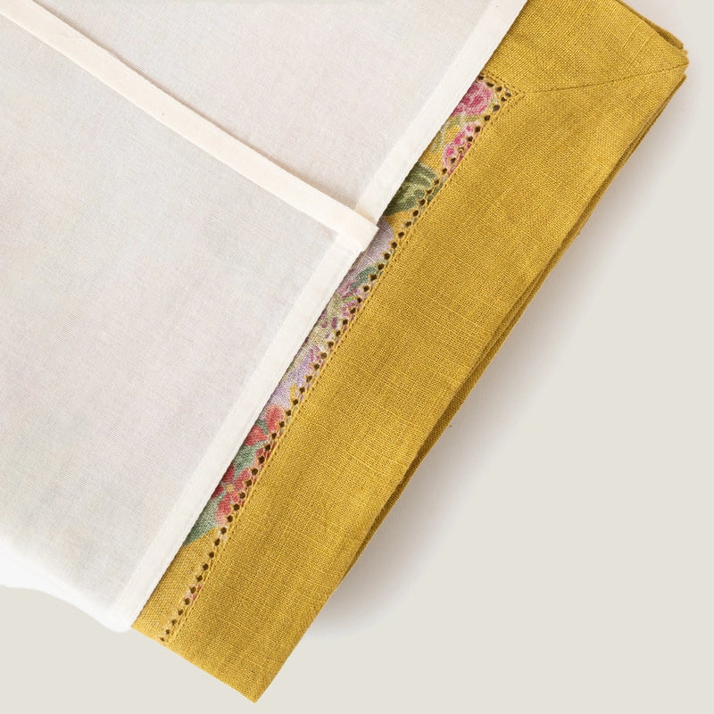 Tovaglia in lino Fleur d’Inde — Giallo