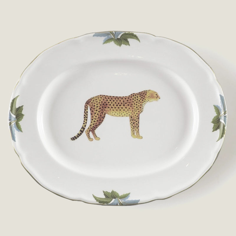 Plat ovale Panthère — Medium