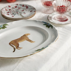 Plat ovale Panthère — Medium