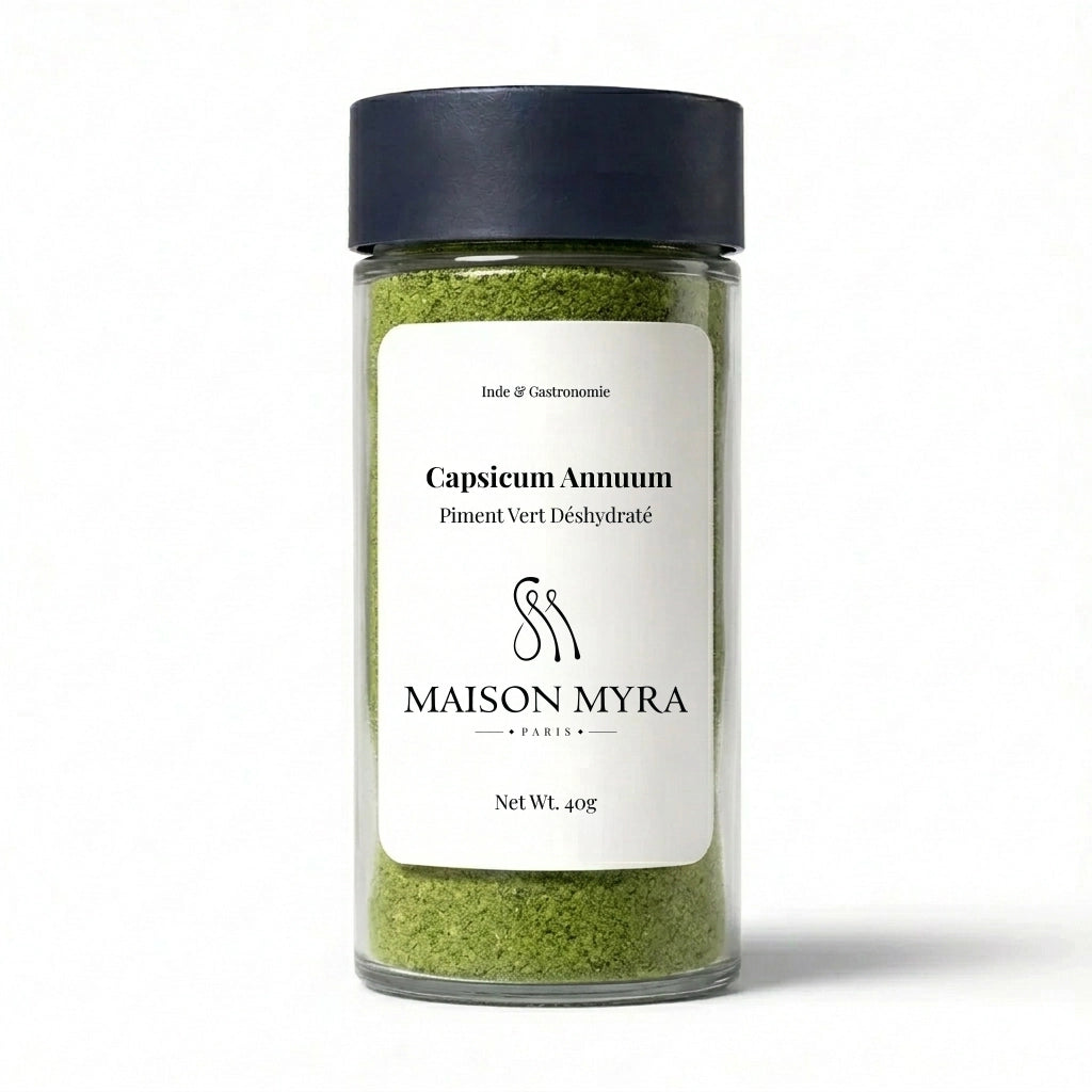 Piment Vert Déshydraté en Poudre