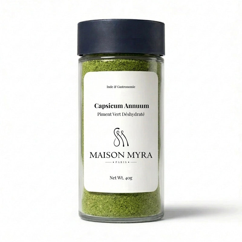 Piment Vert Déshydraté en Poudre